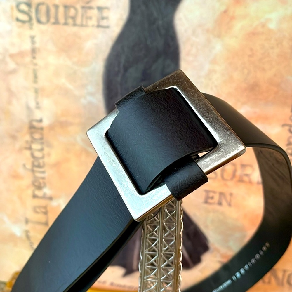 New Beautiful Antoniazzi Black Smoothest Leather Belt Made In Italy - Picture 2 of 6